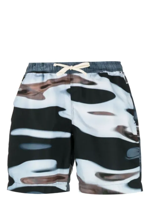 BLUE SKY INN abstract-print swim shorts