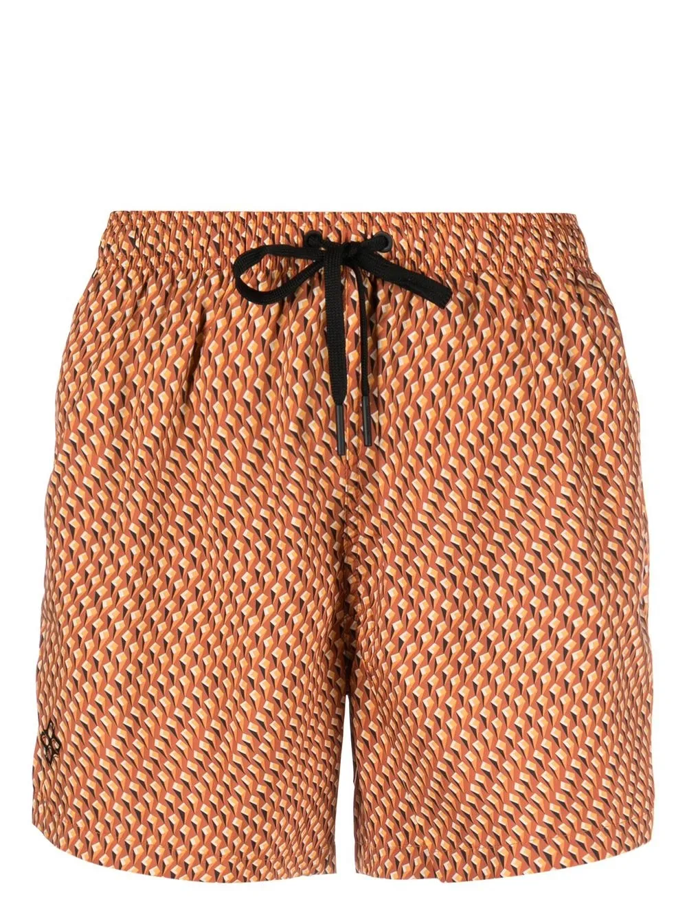 

Tagliatore shorts de playa con estampado geométrico - Naranja