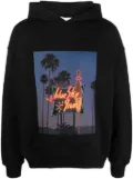 BLUE SKY INN graphic-print cotton hoodie - Black
