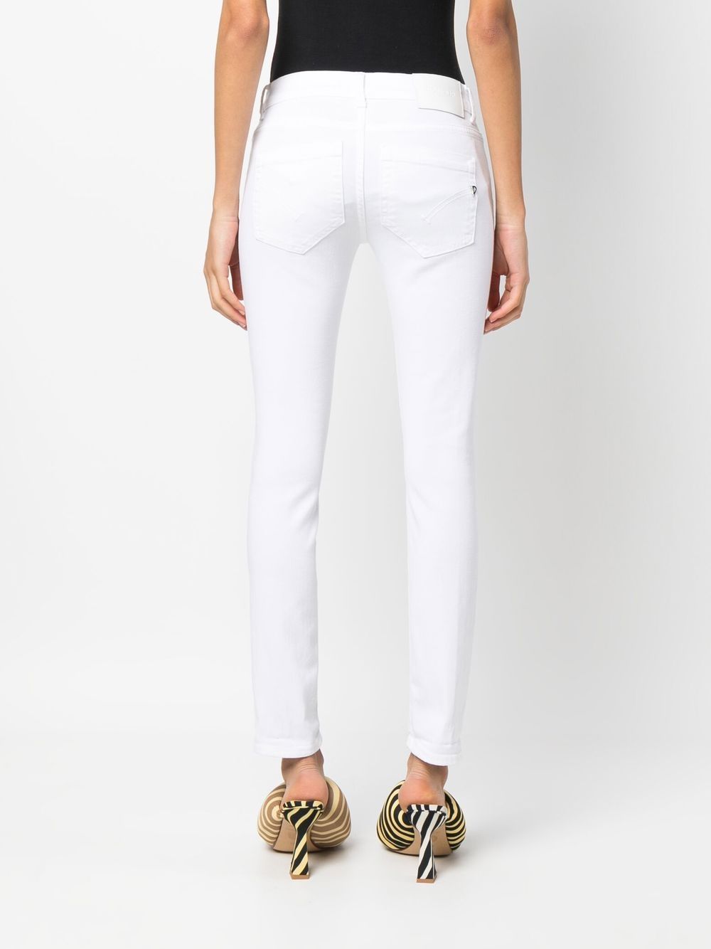 Shop Dondup Slim-fit Jeans In White