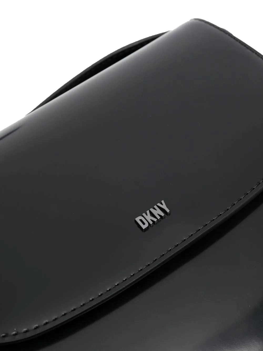 Dkny Logodetail Leather Crossbody Bag In Black ModeSens