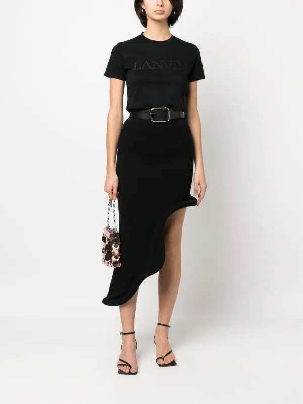 【関税込み】Lanvin ブラック ロゴ刺繍 Tシャツ 19459380_43334505_1000.jpg