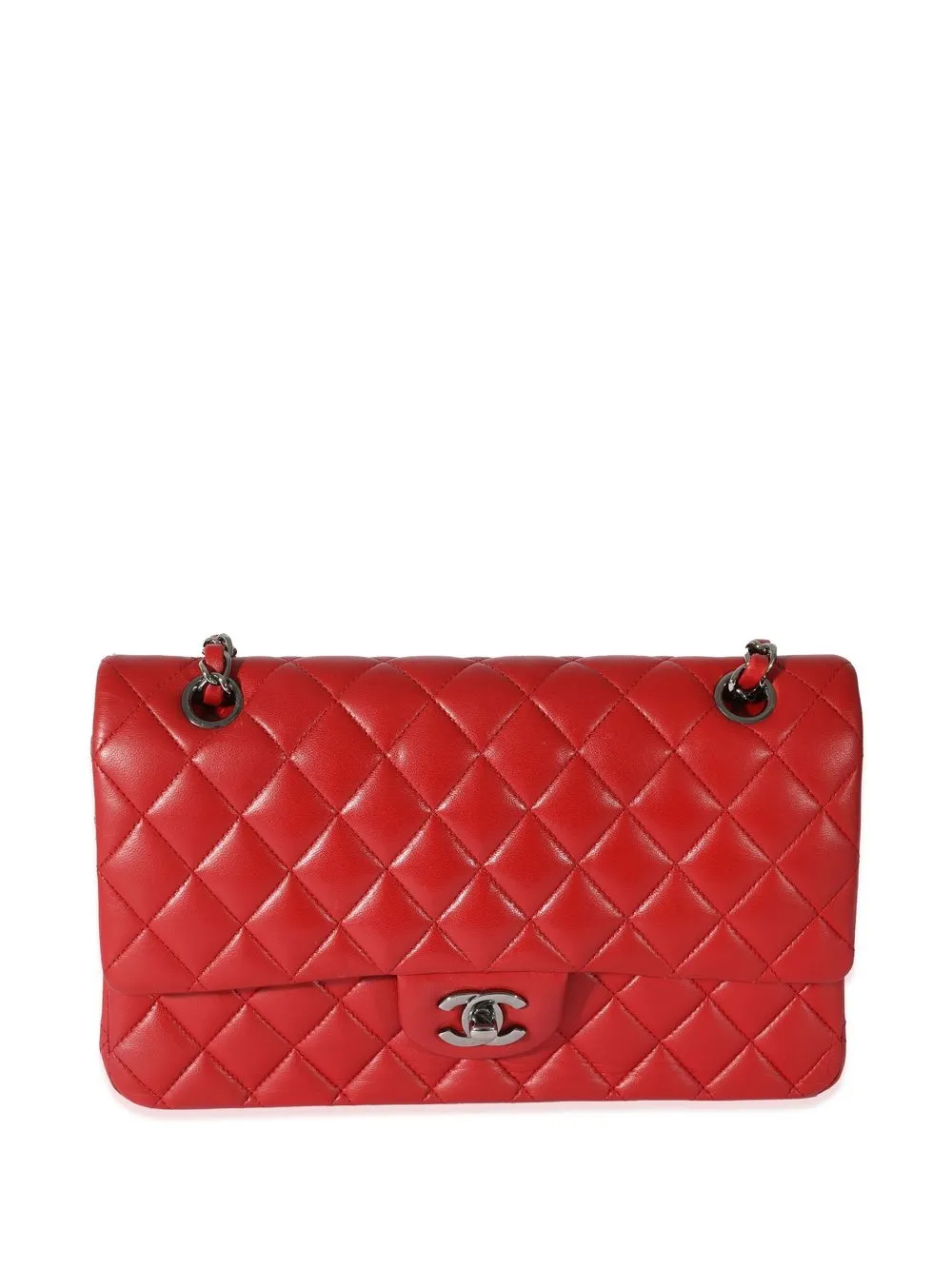 

CHANEL Pre-Owned bolsa de hombro Double Flap mediana - Rojo