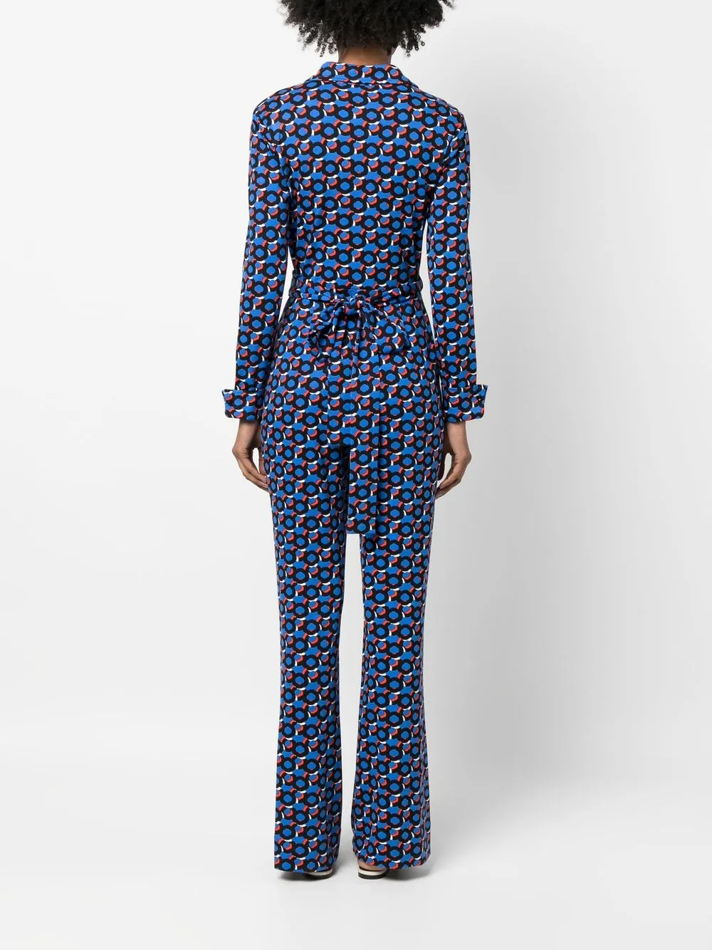 DVF Diane Von Furstenberg graphic print wide leg Jumpsuit Farfetch