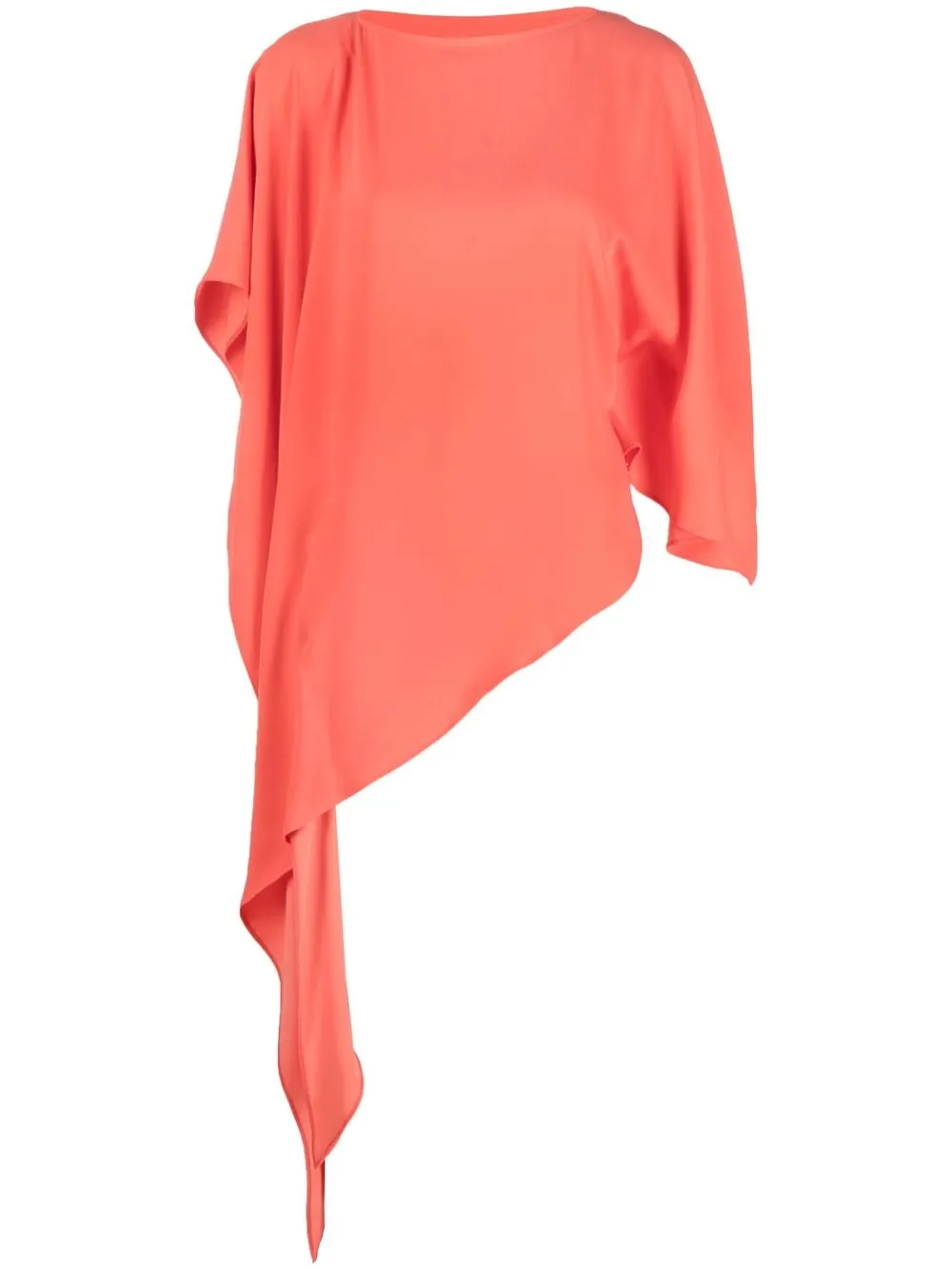 

MM6 Maison Margiela asymmetric short-sleeve T-shirt - Orange