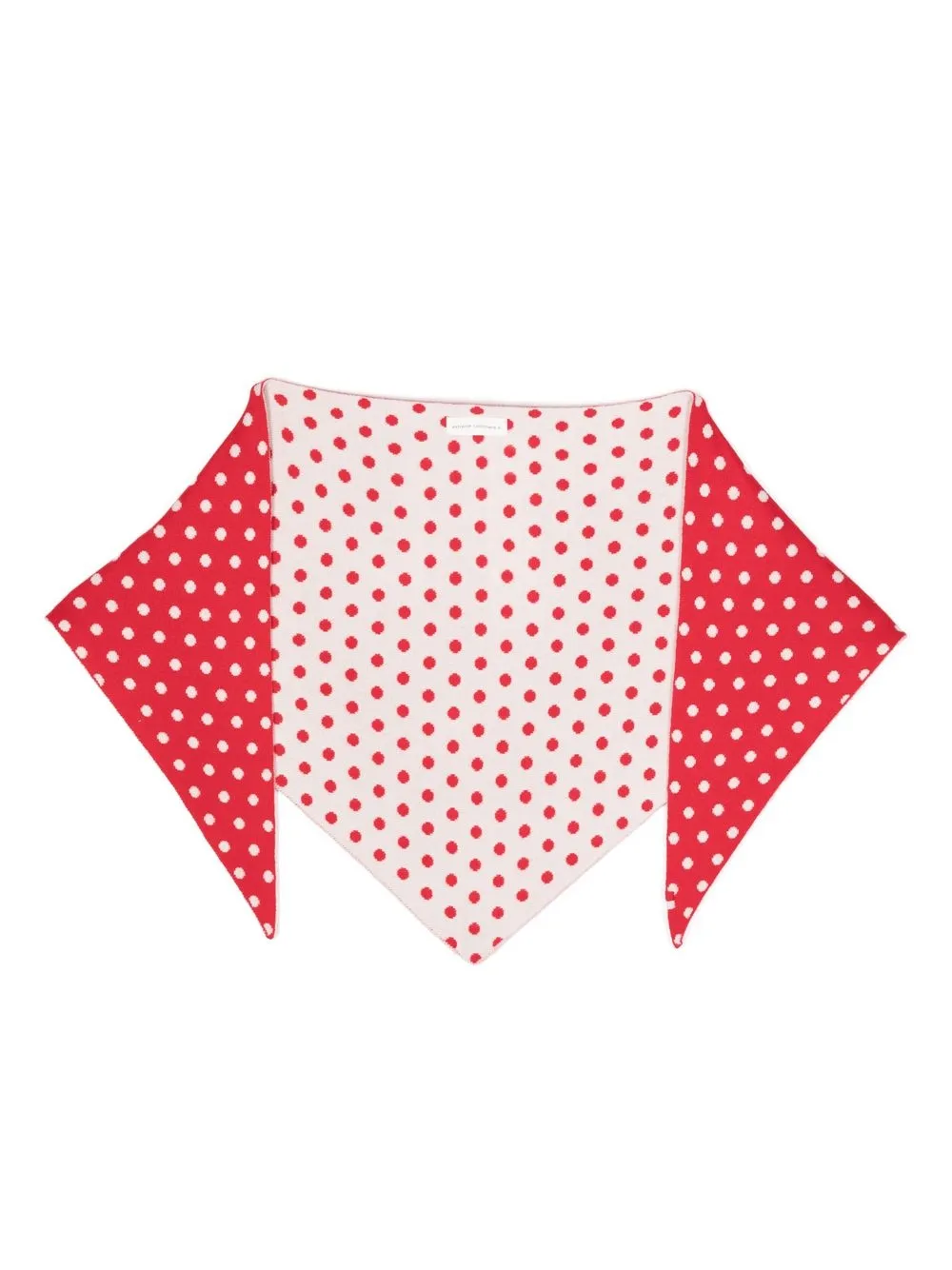 

extreme cashmere polka dot print scarf - Red