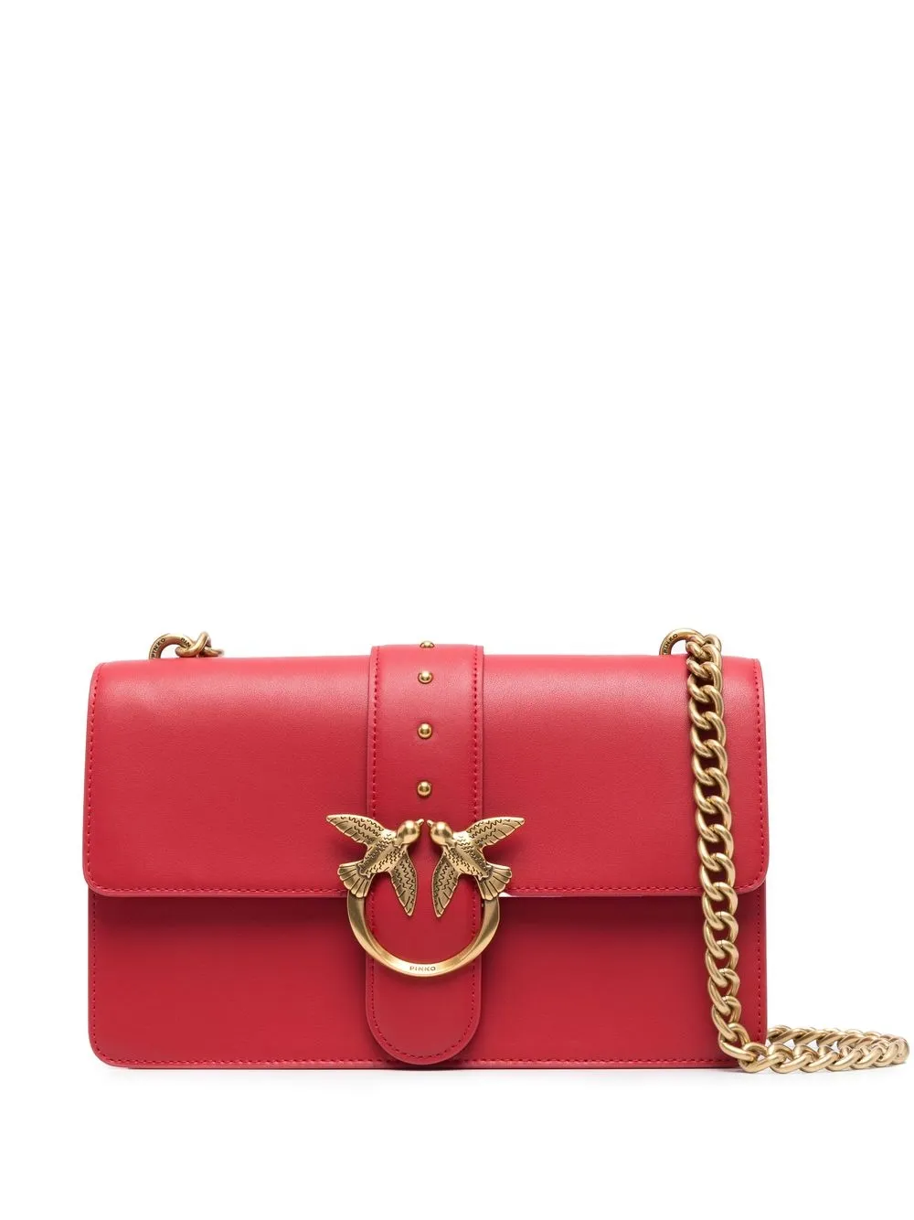 

PINKO bolsa crossbody Love Mini Icon - Rojo