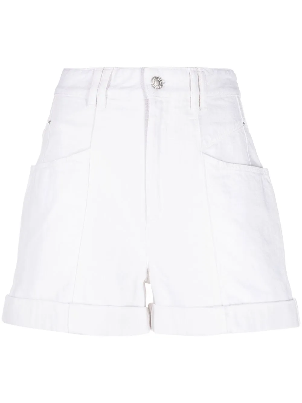 

Isabel Marant high-rise denim shorts - White