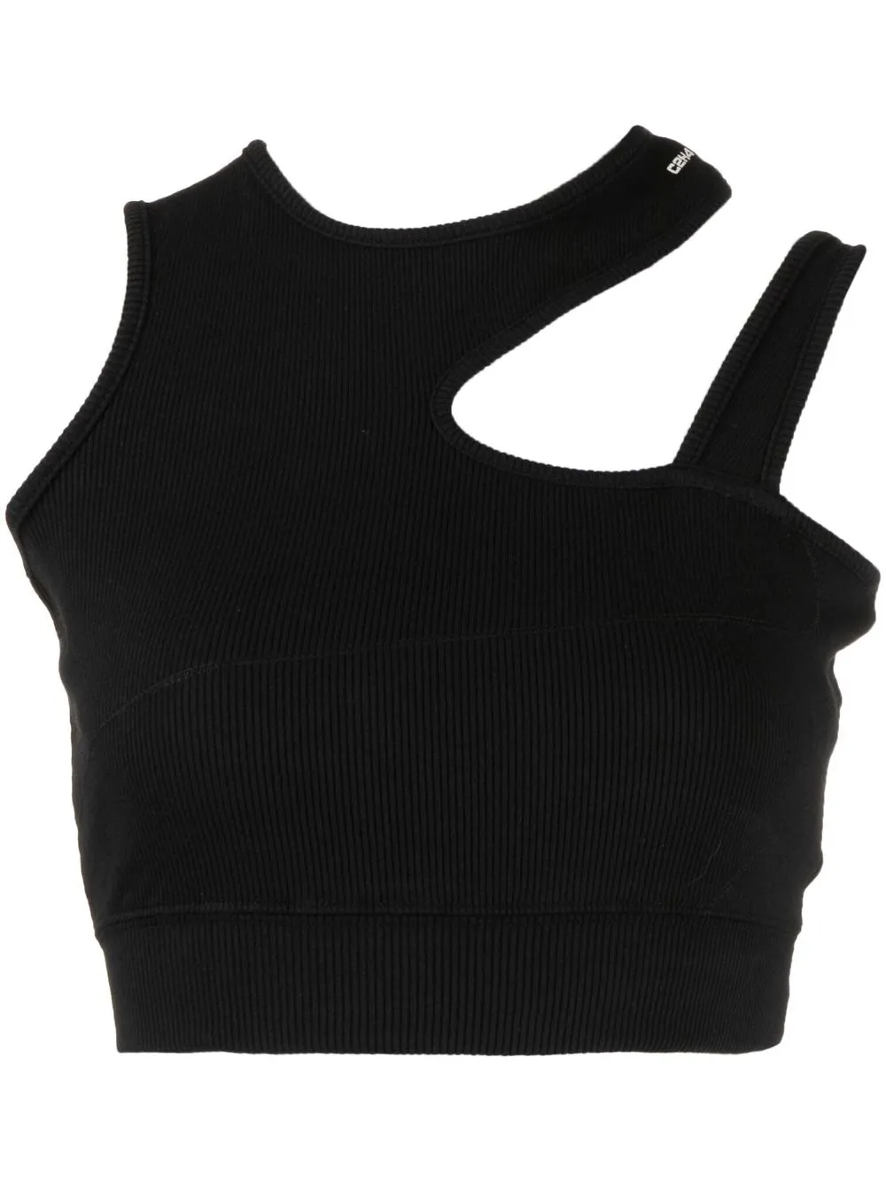 

C2h4 cut-out detail cropped top - Black