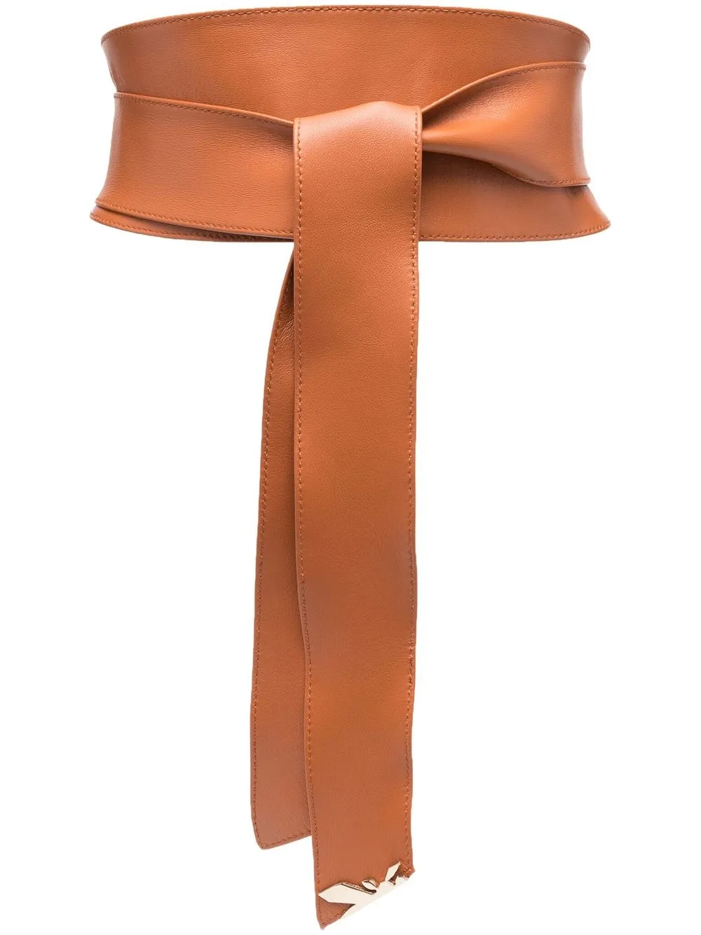 

Patrizia Pepe tie-fastened leather belt - Brown