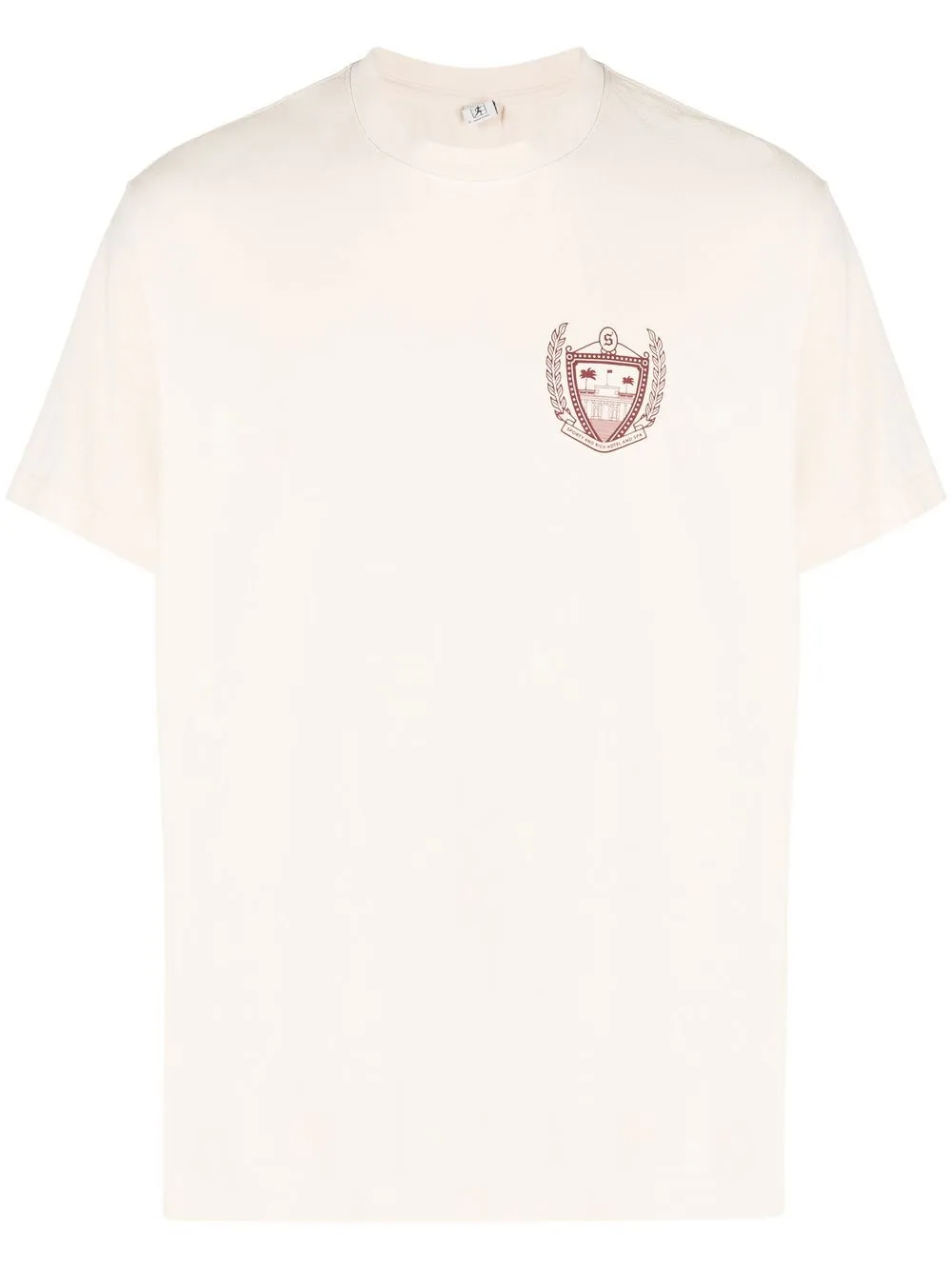 

Sporty & Rich logo crew-neck T-shirt - Neutrals