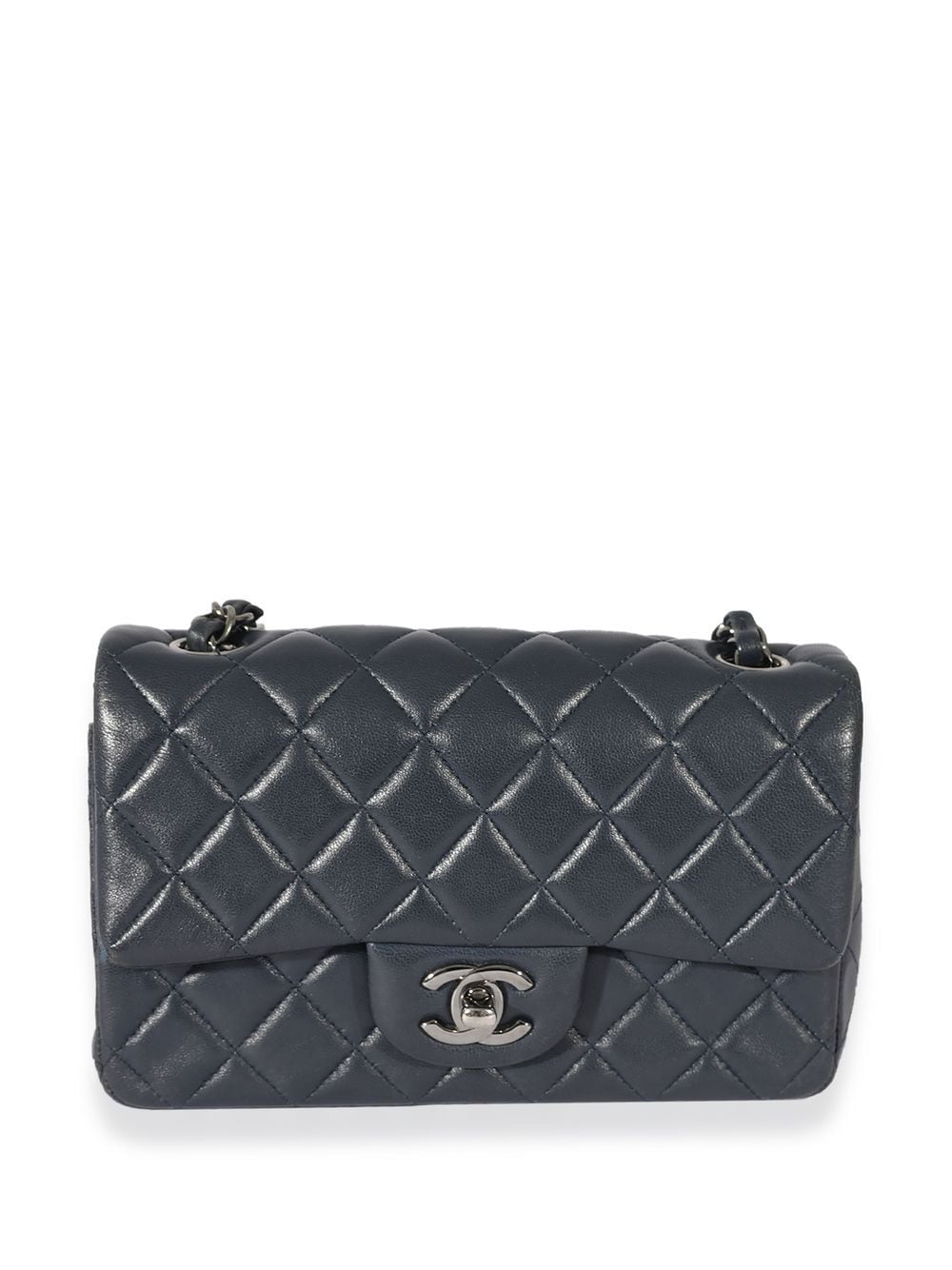 Chanel Pre-owned Mini Classic Flap Shoulder Bag - Blue