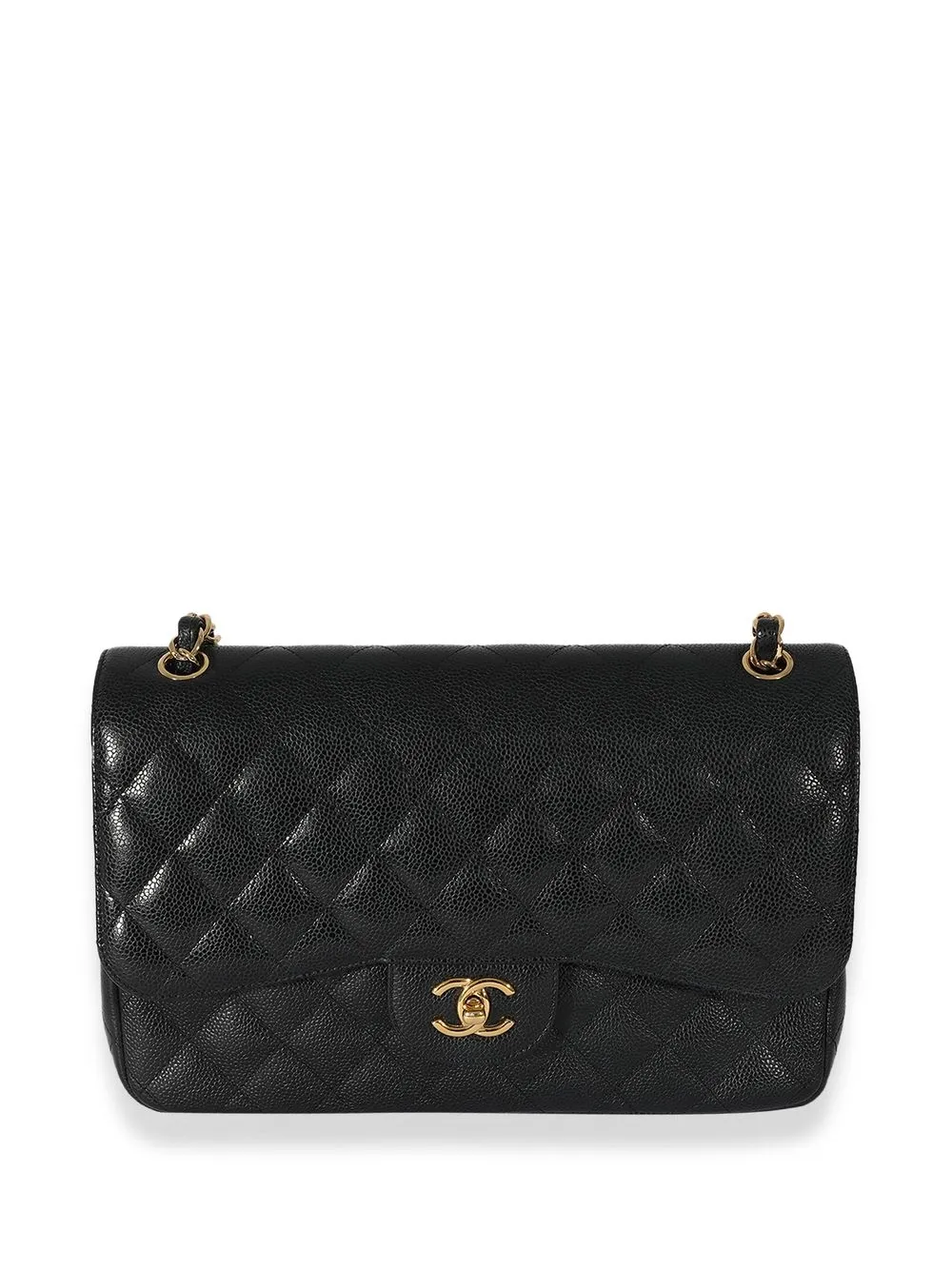 

CHANEL Pre-Owned jumbo Double Flap shoulder bag - Black