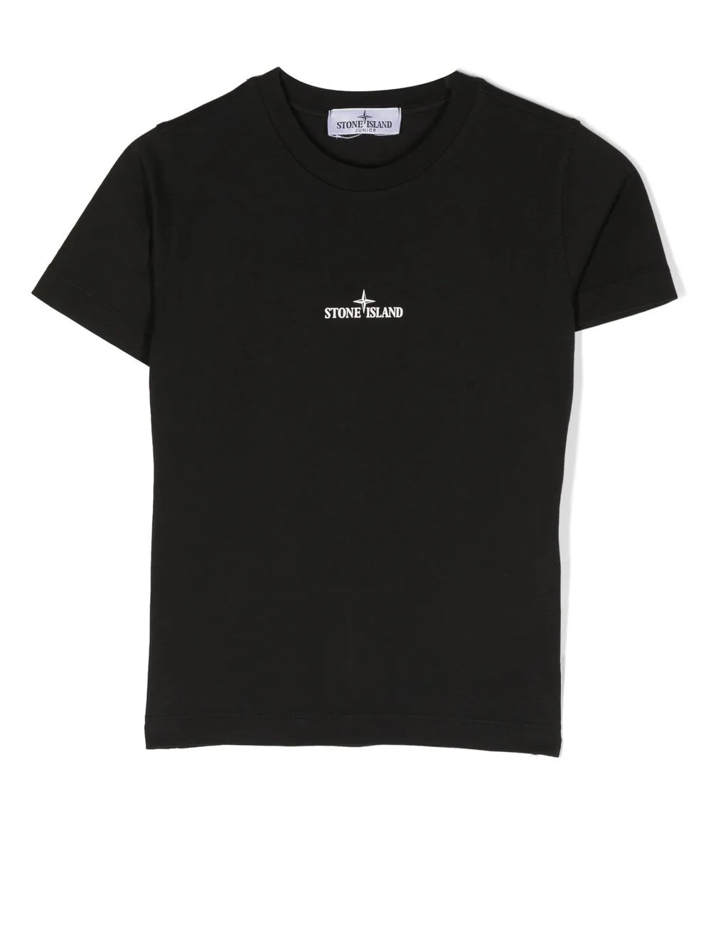 

Stone Island Junior playera con logo estampado - Negro
