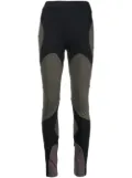 HELIOT EMIL logo-print two-tone leggings - Black