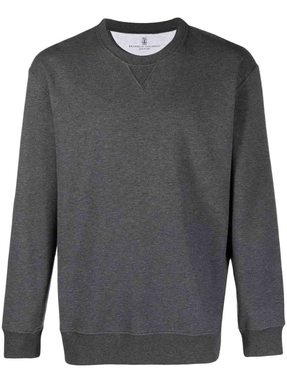 

Brunello Cucinelli cotton-blend long-sleeved sweatshirt - Grey