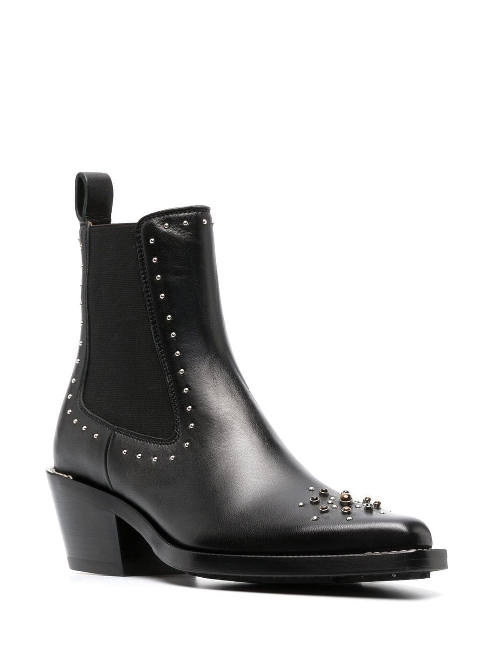 Shop Chloé Nellie Western-style Boots In Black