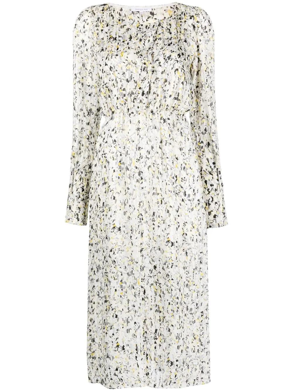 

Patrizia Pepe abstract-pattern midi dress - White