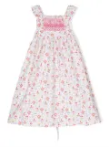 Siola graphic-print pleated dress - White