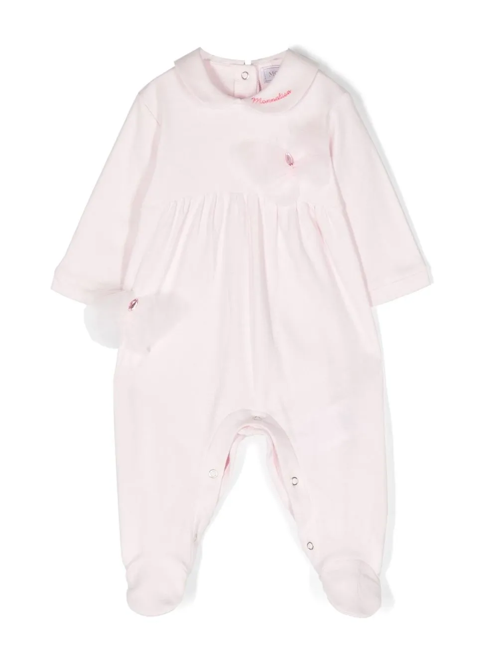 

Monnalisa embroidered-logo cotton pajamas - Pink