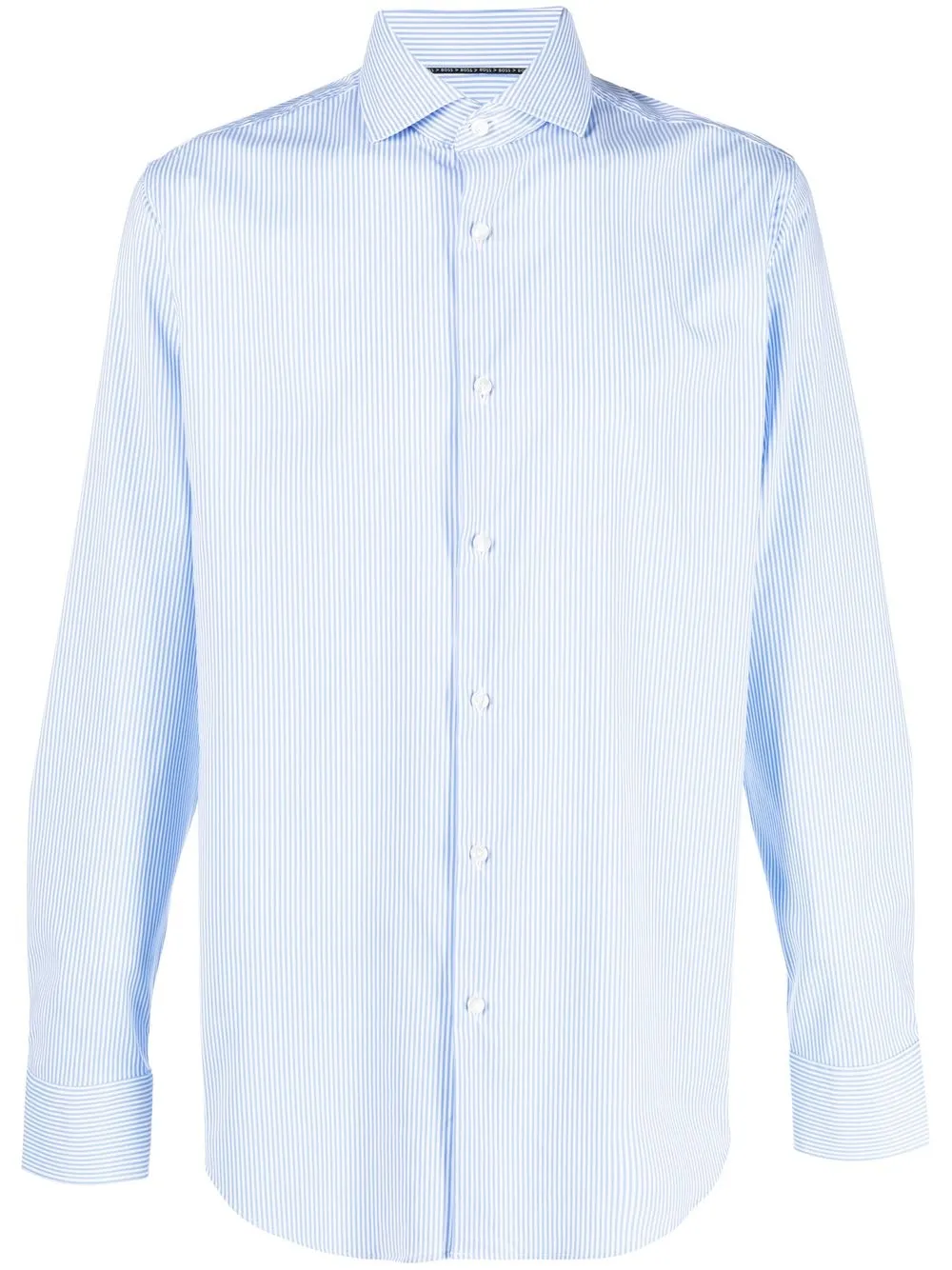 

BOSS pinstripe long-sleeve shirt - Blue