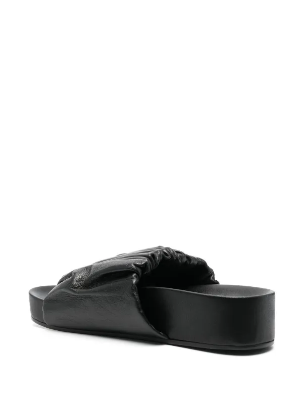 Jil Sander レザー プラットフォーム サンダル 23AW NEW】JIL SANDER_women/レザー プラットフォームサンダル