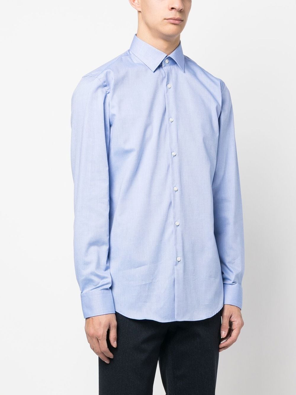 Shop Hugo Koey Cotton Shirt In Blue
