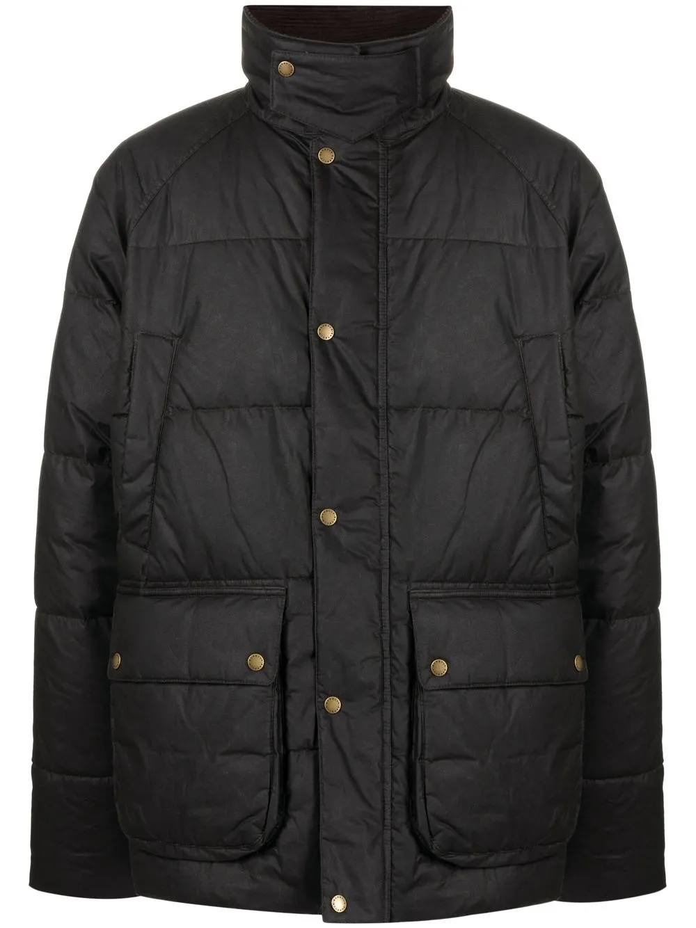 

Barbour wax-coated padded jacket - Green