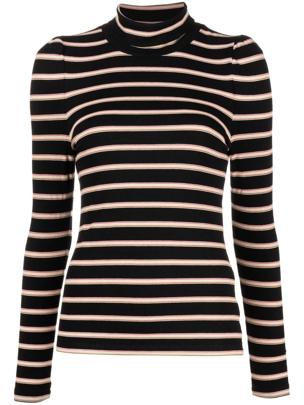 

Veronica Beard roll-neck striped - Black