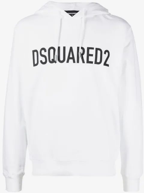 DSQUARED2 logo-print cotton hoodie