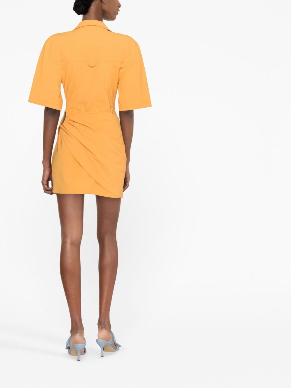 Shop Jacquemus La Robe Camisa Shirt Dress In Orange