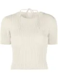 Jacquemus La maille Bikini cropped top - Neutrals