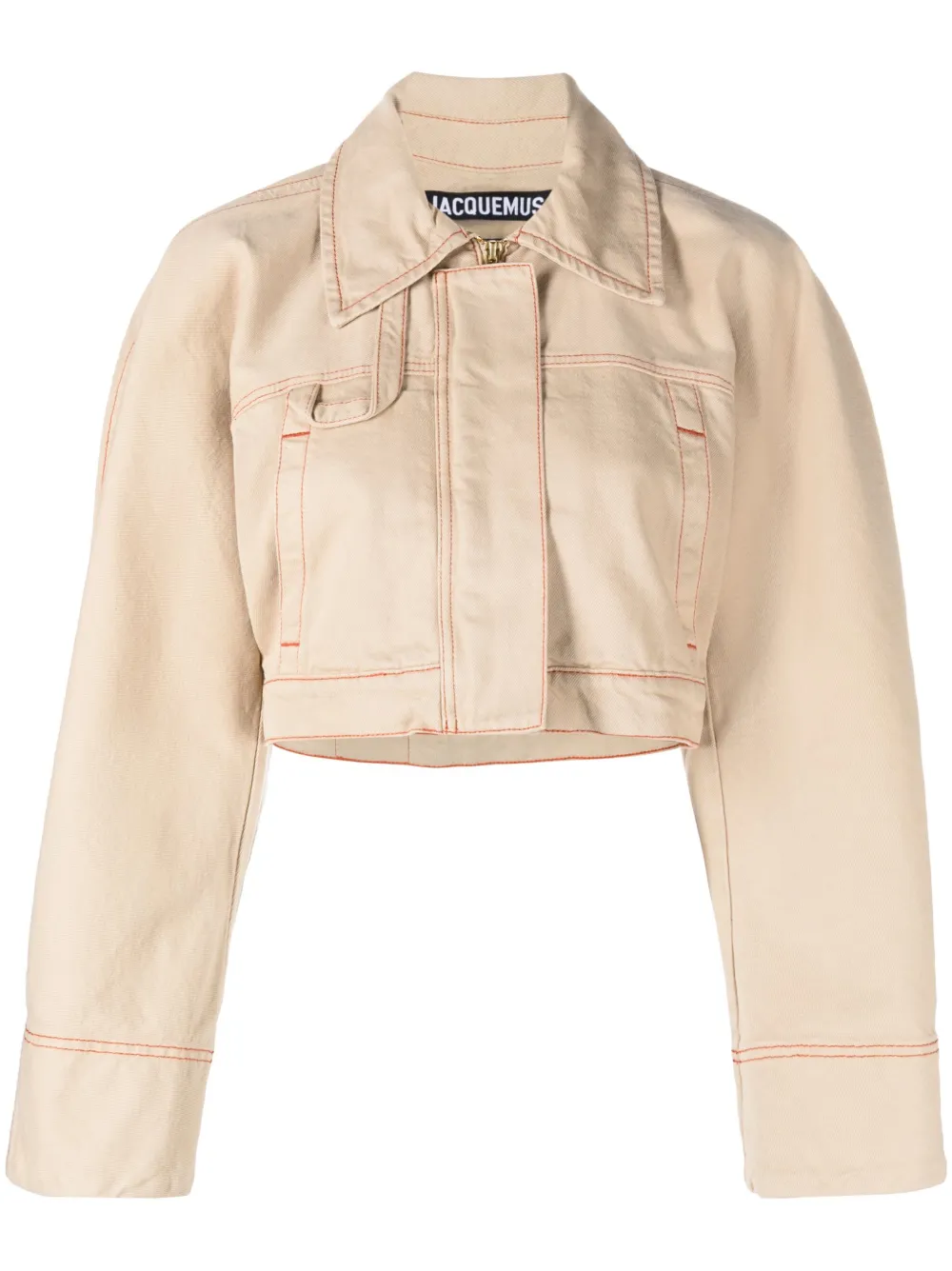 Jacquemus La Veste De Nîmes Meio Cropped Denim Jacket - Farfetch