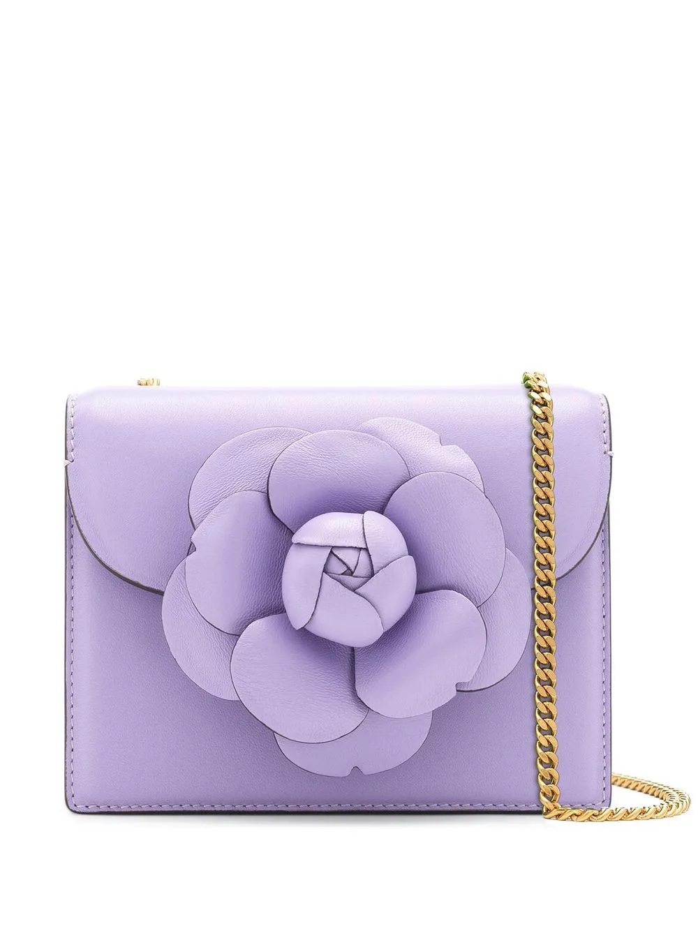 

Oscar de la Renta flower-applique detail crossbody bag - Purple