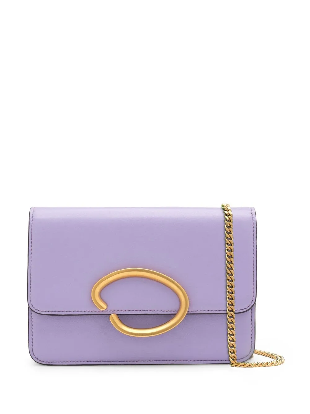 

Oscar de la Renta logo-plaque detail crossbody bag - Purple
