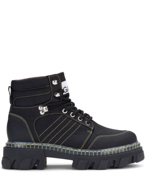 lace-up cargo boots