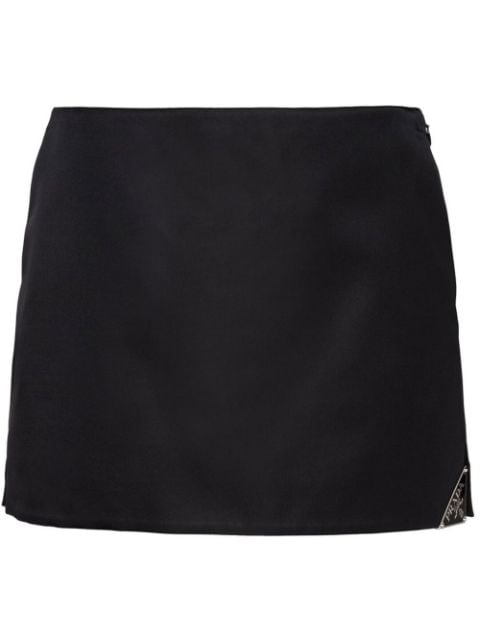 Prada Re-Nylon triangle-logo miniskirt