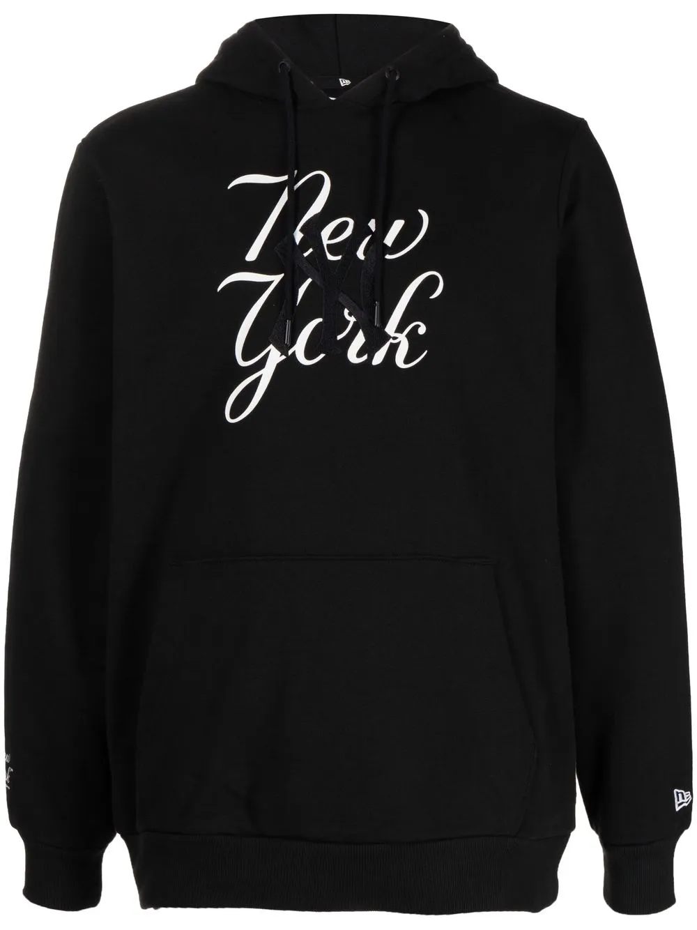 

NEW ERA CAP x New York Yankees logo-print hoodie - Black