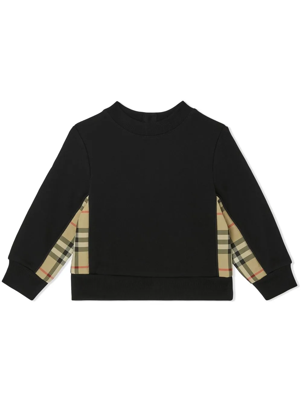 

Burberry Kids Vintage Check-panel sweatshirt - Black