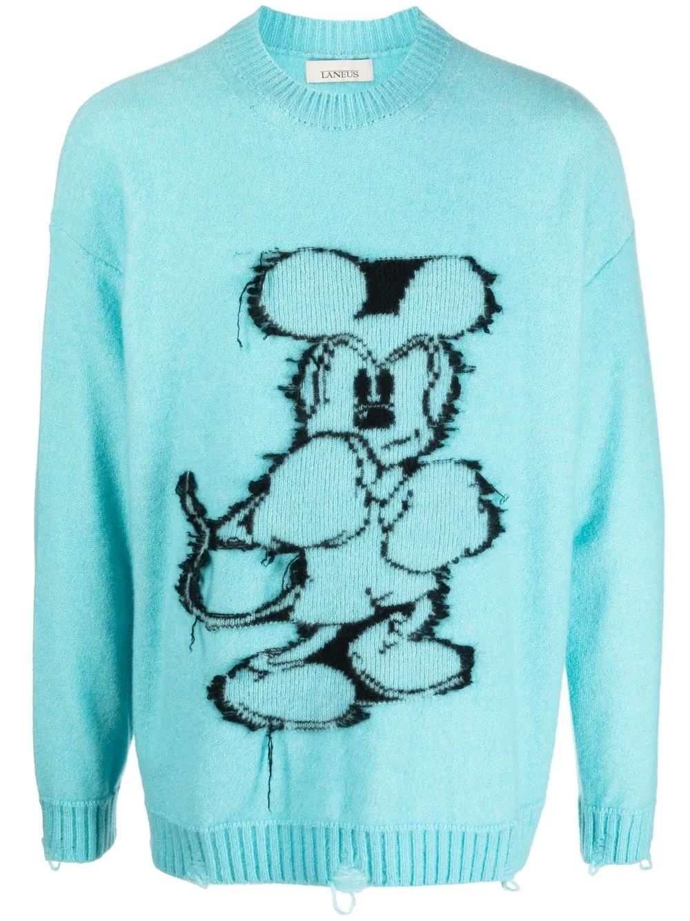 

Laneus intarsia knit cartoon jumper - Blue