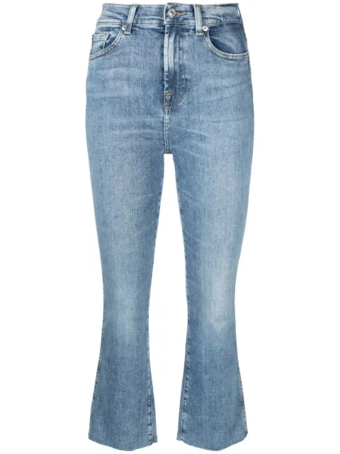 7 For All Mankind flared cropped jeans
