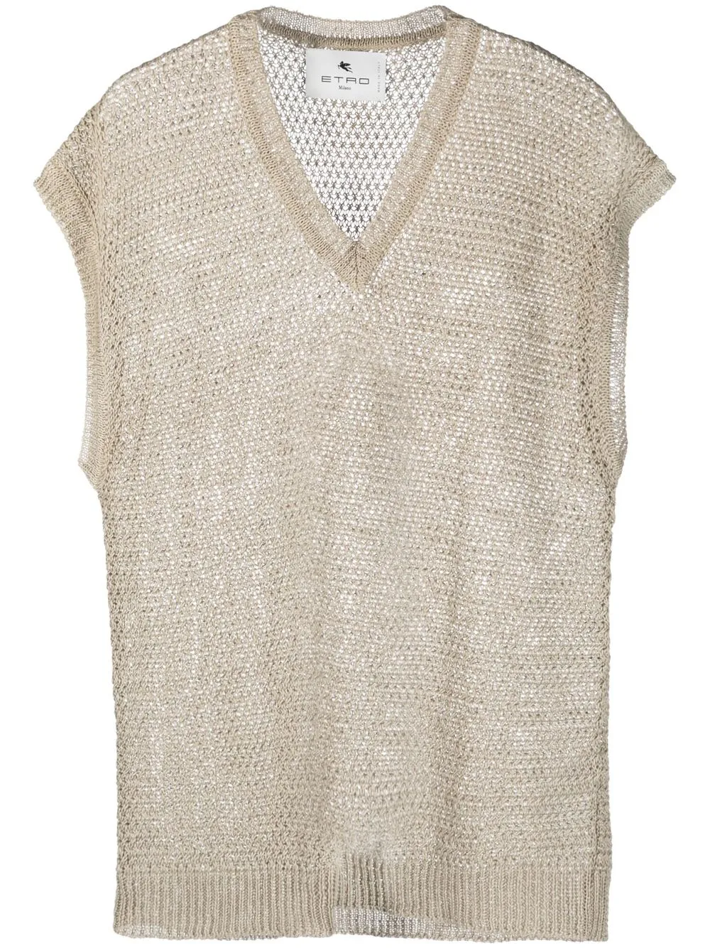 

ETRO open-knit sleeveless jumper - Neutrals