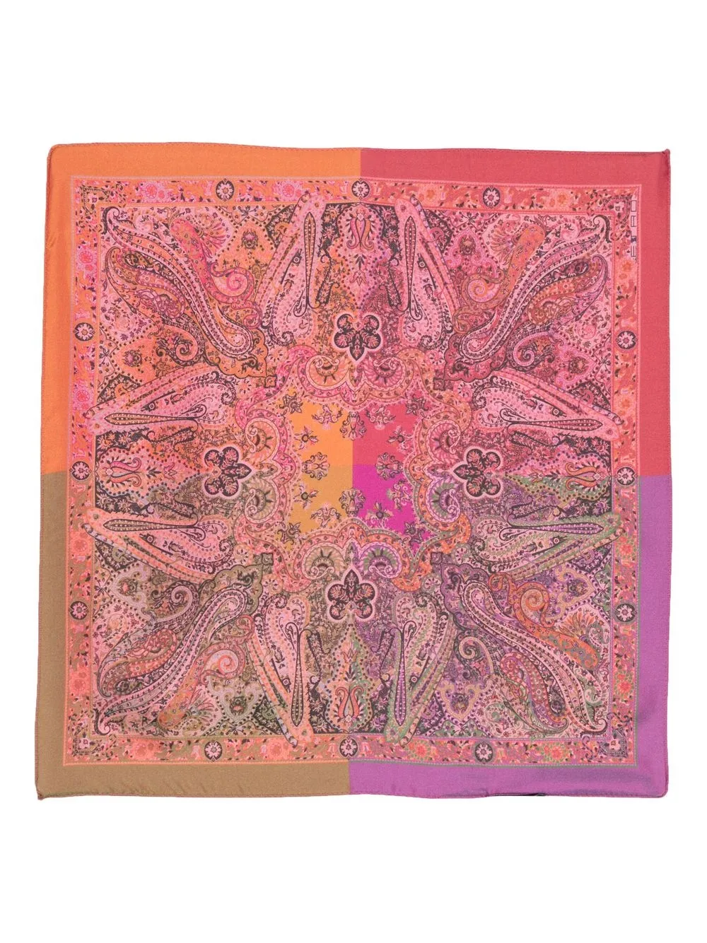 

ETRO paisley-print silk scarf - Purple