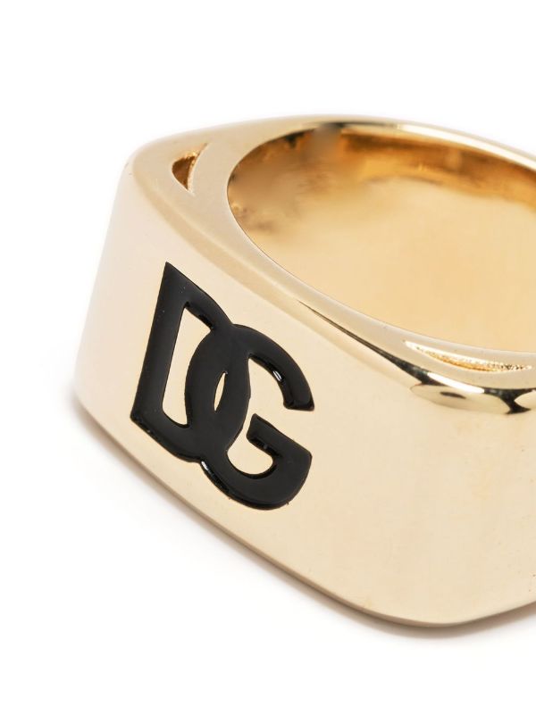 Dolce & Gabbana logo-engraved Signet Ring - Farfetch