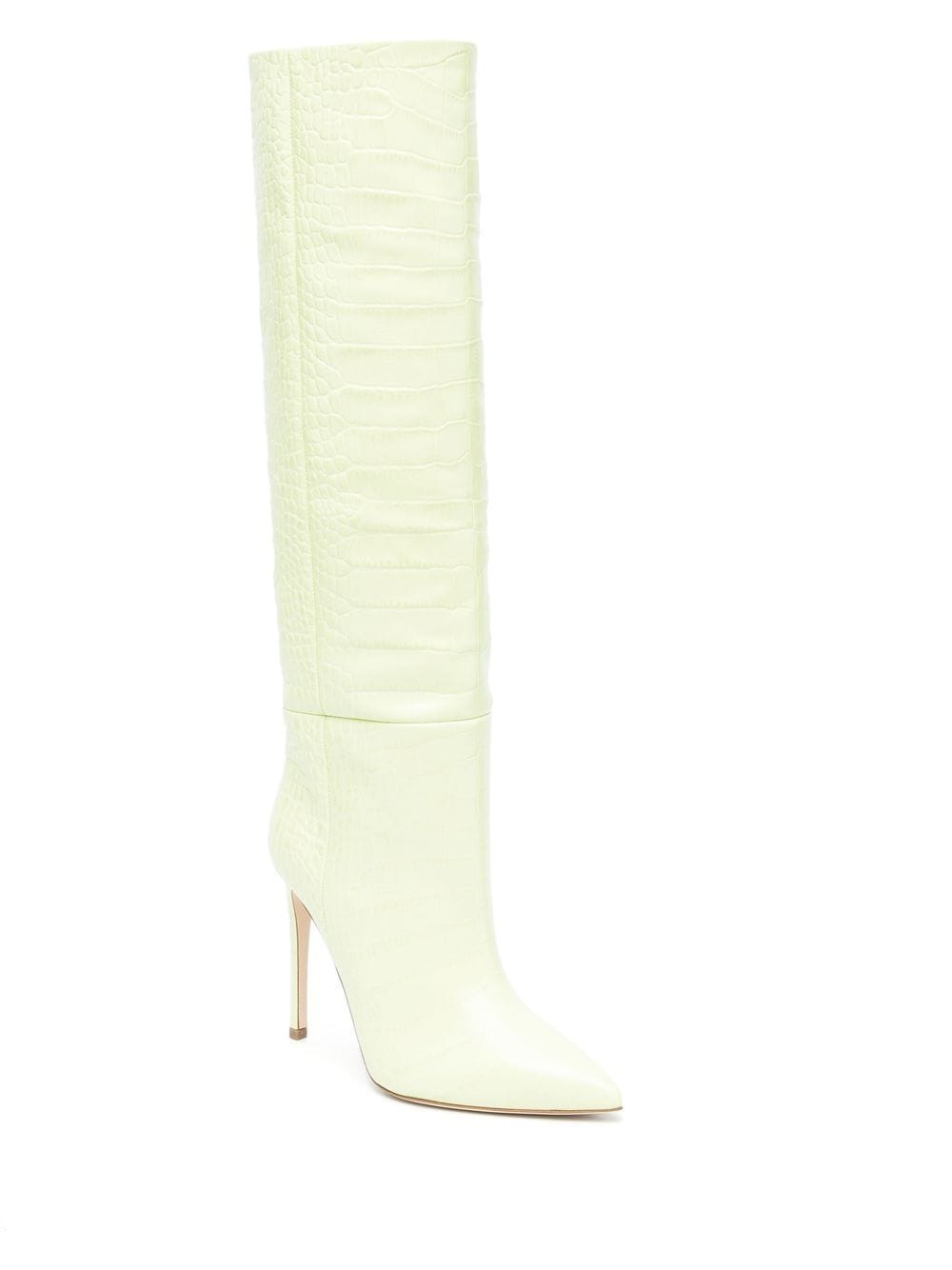 Shop Paris Texas 100mm Crocodile-effect Leather Boots In Green