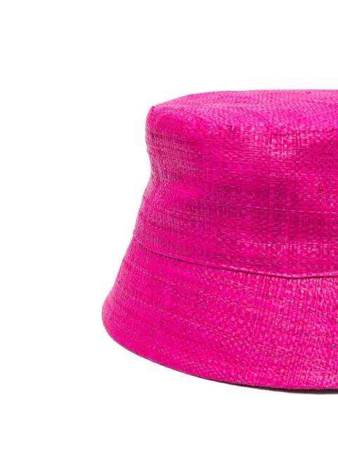 Ruslan Baginskiy embroidered-logo bucket hat BCT038STRRWRBBUCKET - 1