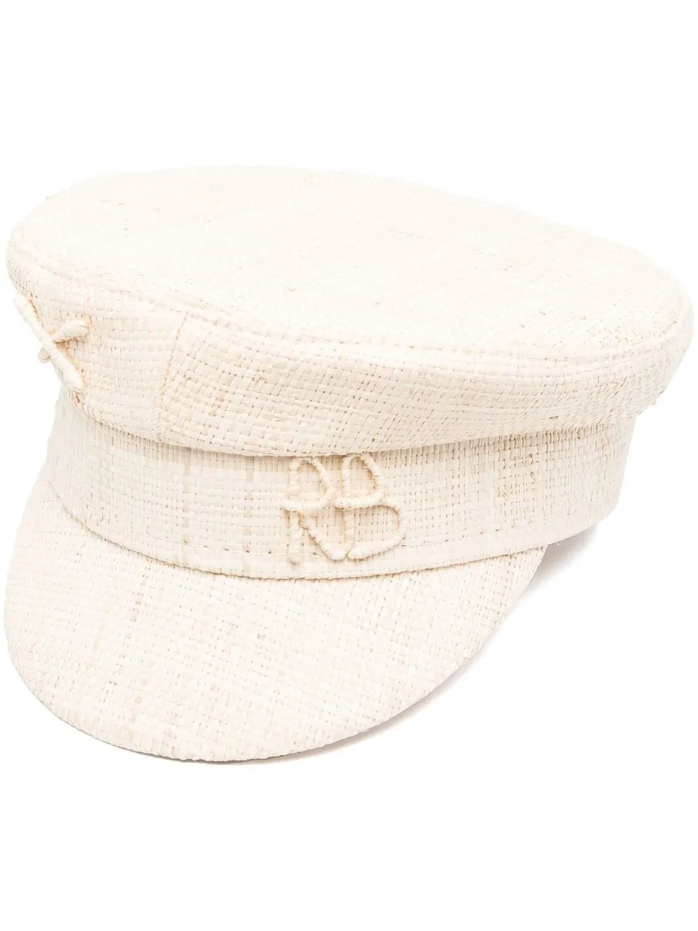 RUSLAN BAGINSKIY EMBROIDERED-LOGO DETAIL BAKER BOY HAT