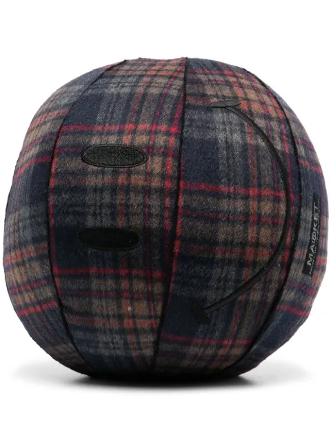 MARKET - check-pattern cotton basketball