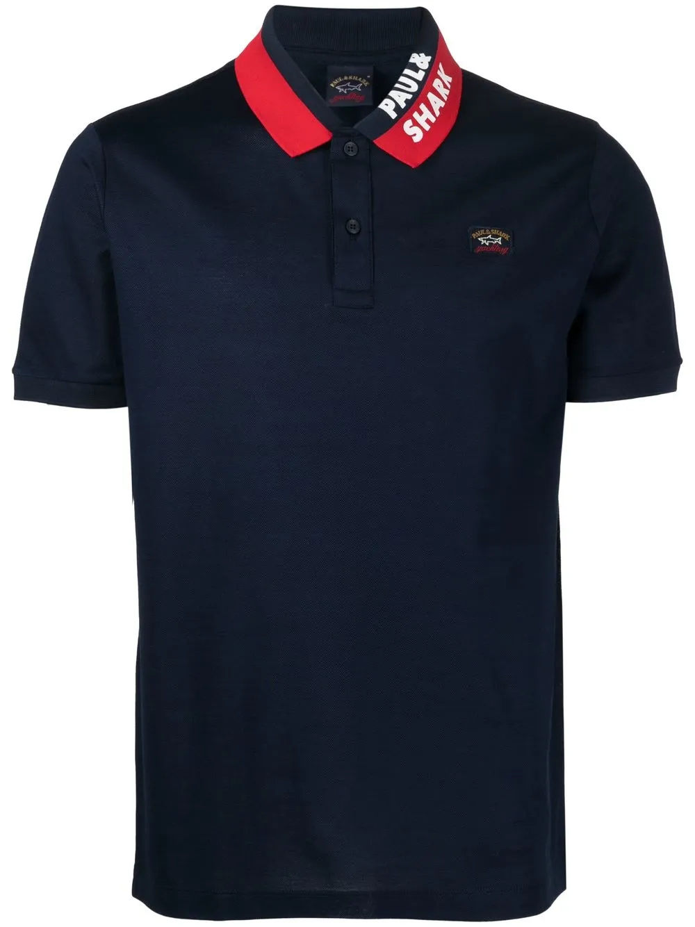 Paul & Shark contrasting-collar polo shirt - Blue