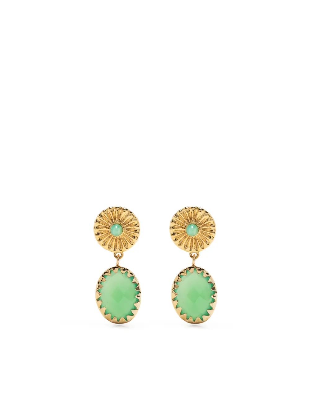 Brinker & Eliza stone-detail drop earrings